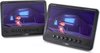 Caliber Draagbare DVD speler Auto Set Van 2 DVD spelers en 2 Schermen 7 Inch Met Accu Voor 1.5 Uur Speeltijd (MPD278T)