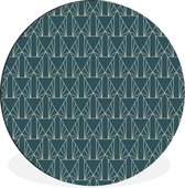 WallCircle - Cercle mural - Cercle mural - Géométrie - Motifs - Art déco - Art - Aluminium - Dibond - 140x140 cm - Intérieur et Extérieur