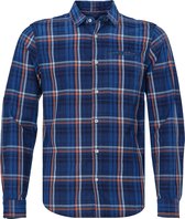 Scotch and Soda - Overhemd Blauw Geruit - Heren - Maat S - Modern-fit