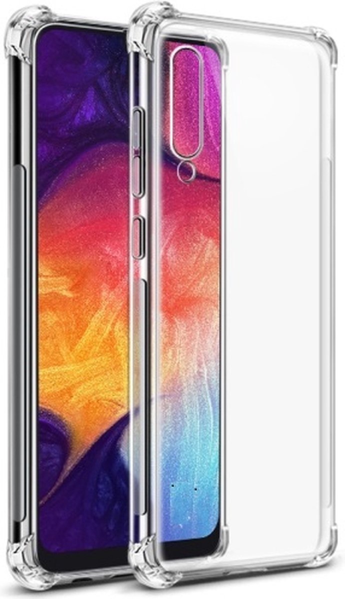 Anti Shock silicone back cover Geschikt voor Samsung Galaxy A10/Transparant hoesje