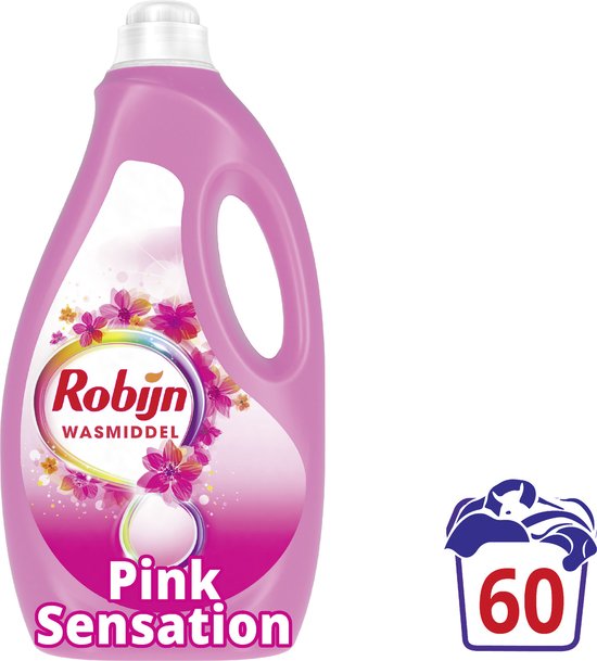 Robijn Color Pink Sensation Liquid 3L - Lessive - 60 lavages