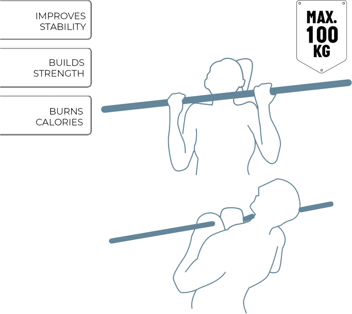 Umbro Pull-Up Bar - Verstelbare Optrekstang thumbnail 4