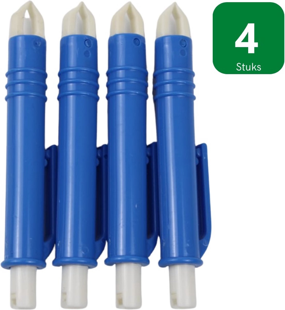 Goedkoopste Tekentang voor Mens en Dier - Blauwe Tekenverwijderaar - Plastic Tekenpincet - 4 Stuks