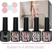 GUAPÀ® BIAB Builder Gel In A Bottle | BIAB Nagellak | Gelnagels Starterspakket | Nagellak | Gellak Pink | Builder Gel | 5 x 7 ml BIAB Essentials Kit