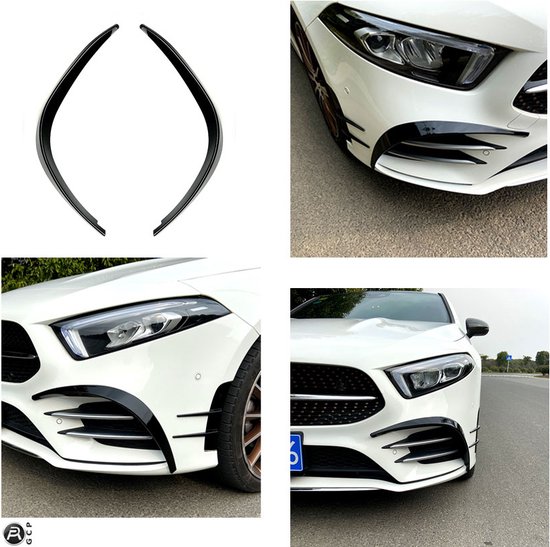 Pack Aero Avant pour Mercedes A45 AMG W177 - Noir brillant