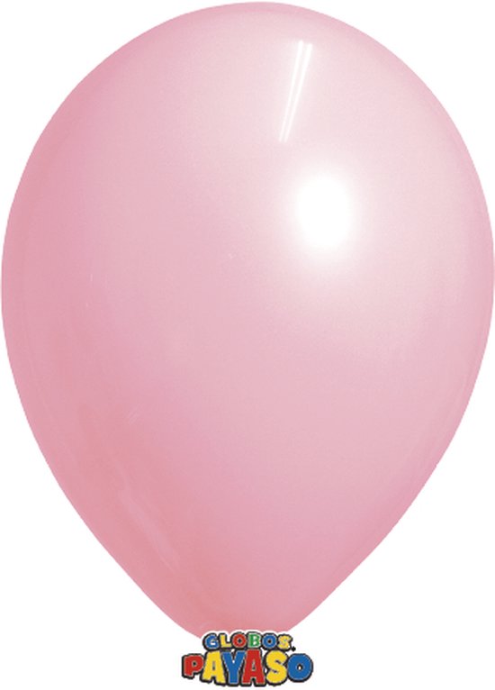 Zakje Met 15 Babyroze Ballonnen 30cm Doorsnee Biologisch Afbreekbaar