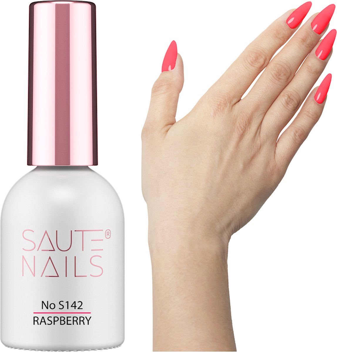 SAUTE Nails Roze UV/LED Gellak 8ml. - S142 Raspberry