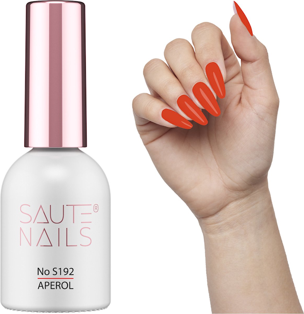 SAUTE Nails Neon Oranje UV/LED Gellak 8ml. - S192 Aperol