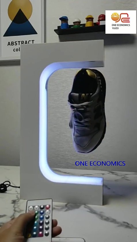 Floatidea Magnetic Levitating Shoe Display Drijvende Grote Sneaker Stand Holder Rotation Plank Turntable Acryl Rack met LED Licht voor Gift Advertising Exhibition Storefront Shop (Zwart zonder schoen