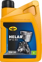 Kroon-Oil Helar SP LL-03 - Synthetische 5W-30 Motorolie - Mid-SAPS - 1 Liter - Transparant