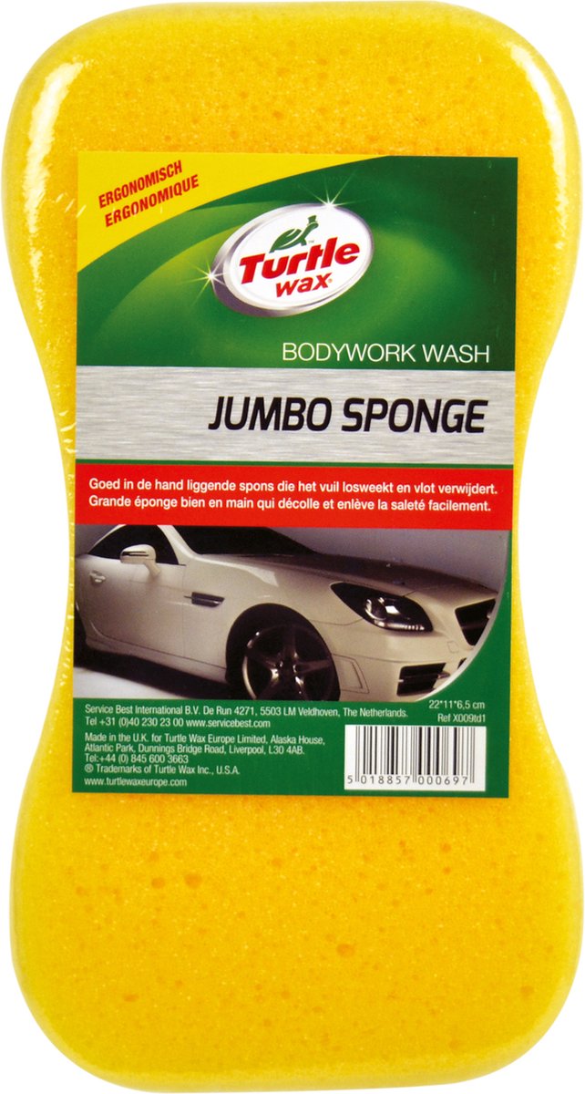 Turtle Wax Jumbo Spons - Grote Autospons