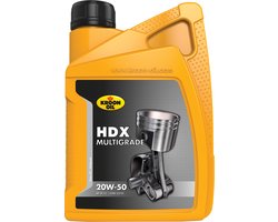 Kroon-Oil HDX 20W-50 - Motorolie API SF/CC - 1 Liter - Transparant