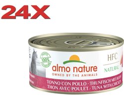 Almo Nature HFC - Kattenvoer - Tonijn & Kip - 24x150gr