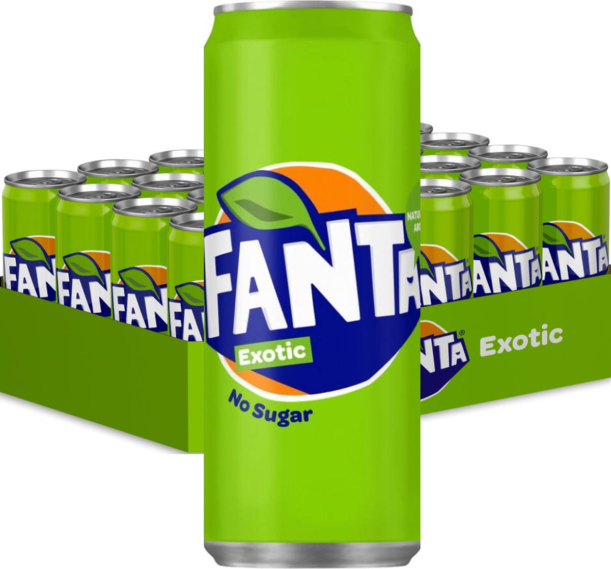 Tray Fanta Exotic - No Sugar - sleekcan - 24x33cl