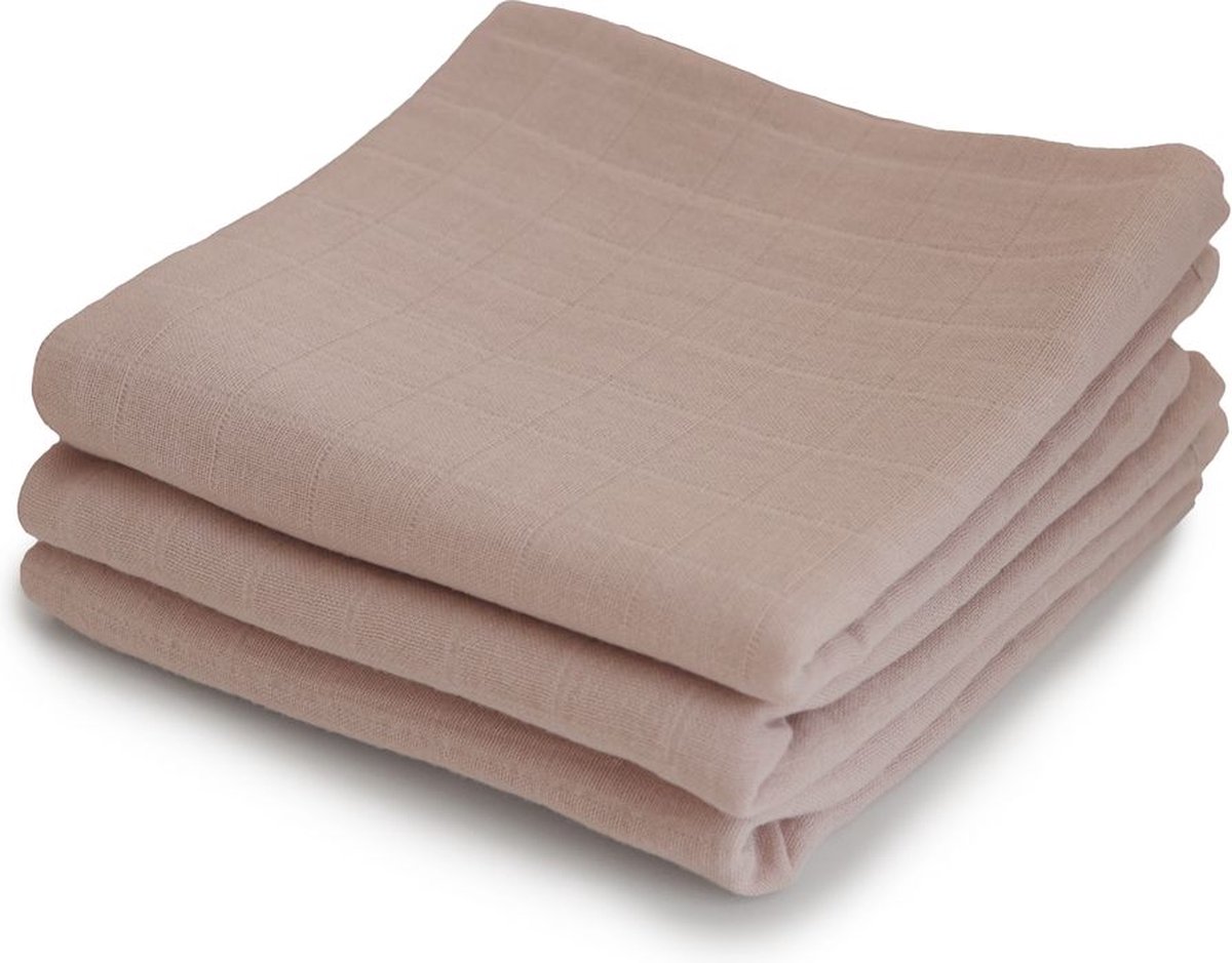 Mushie Hydrofiel Doeken 3-pack 60x60cm | Natural