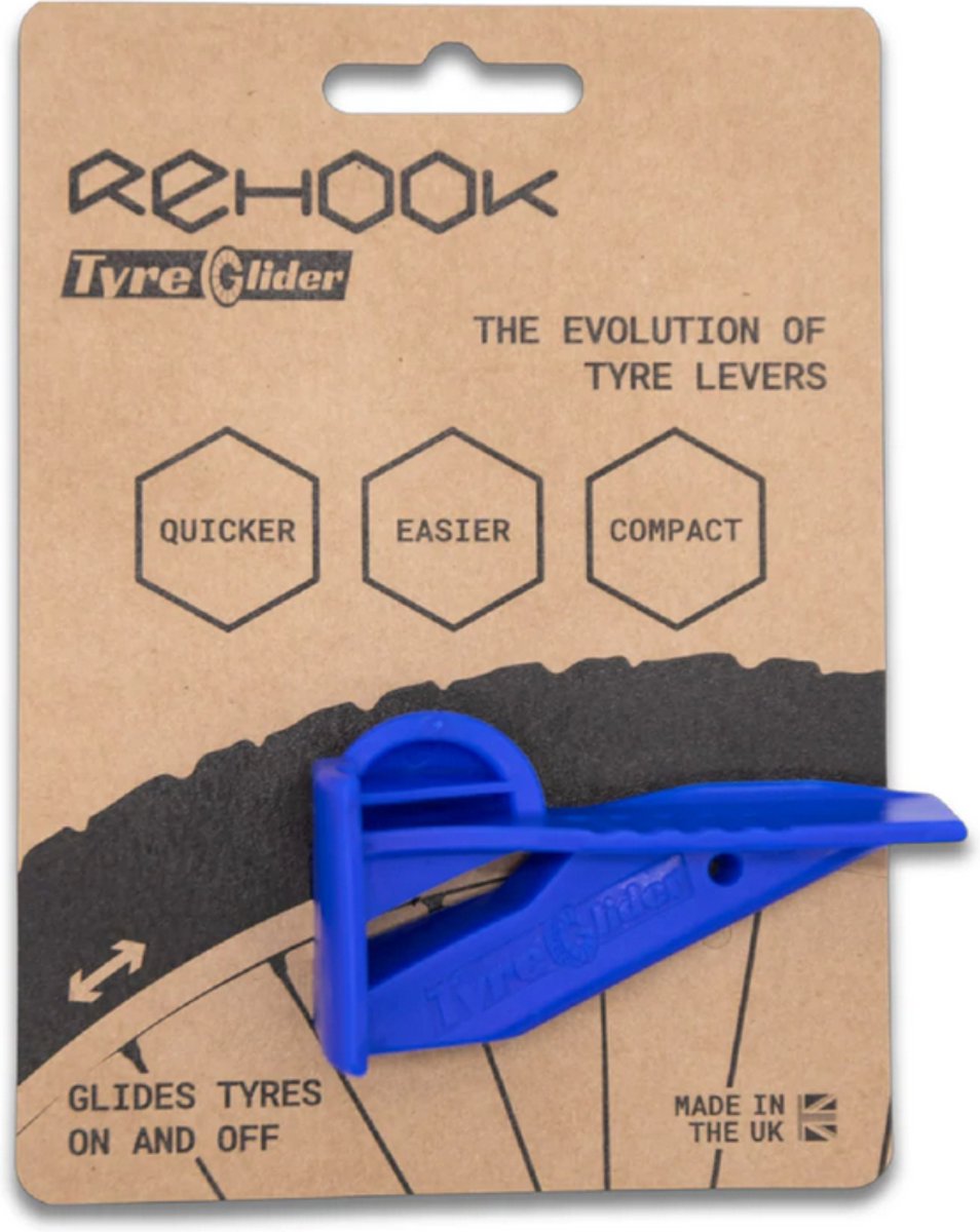 Rehook Tyre Glider | bandenoplegger | bandenlichter | bandenafnemer | gemak | snel | compact | easy | fiets gereedschap | fietsband oplegger