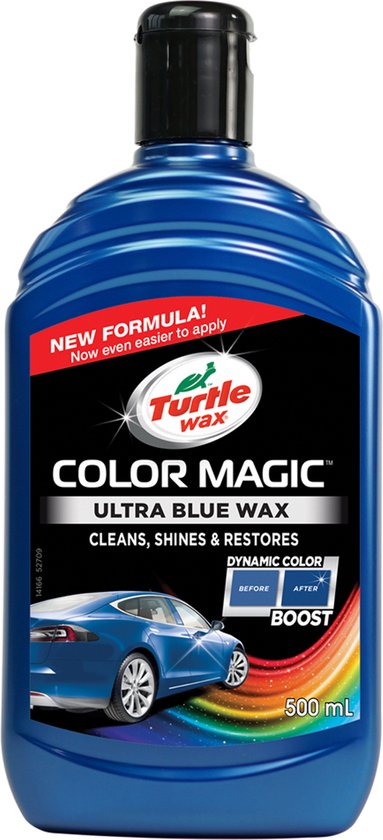 Turtle Wax 52709 Color Magic Ultra Blue Wax 500ml - Speciale Autopoets  Lakherstel En... | bol