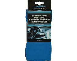Protecton Glasreinigingsdoek - Microvezel – Voor streepvrij reinigen van autoruiten & spiegels – Met of zonder reinigingsmiddel - Wasbaar in wasmachine - 40x40cm