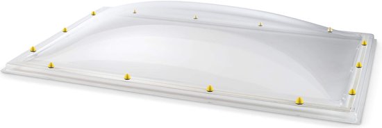 Skylux acrylaat lichtkoepel 3-wandig - helder 1000 x 2000 mm