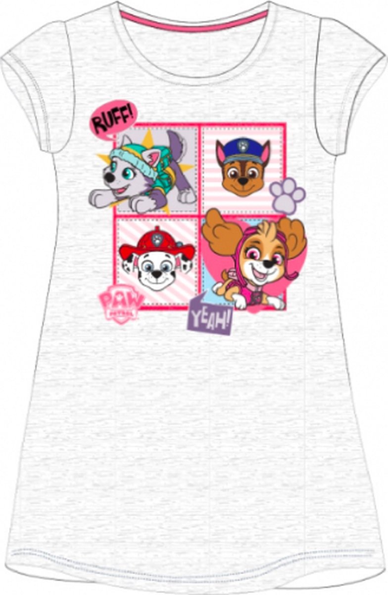Nickelodeon Paw Patrol nachthemd / slaapkleed - grijs - Maat 104 / 4 jaar