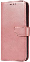 Magnet Case elegante book case met standaard geschikt voor Samsung Galaxy A72 4G roze