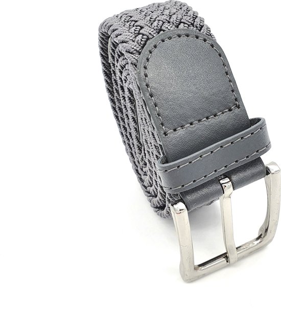 Lot de 2 - Ceinture élastique Ceinture extensible Ceinture tressée Ceinture tressée Ceinture élastique - Unisexe - Couleur - Marron - Grijs