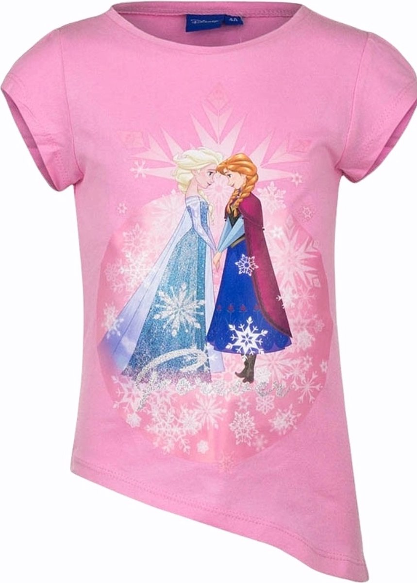 Frozen - Disney Frozen t-shirt - meisjes - roze - maat 110