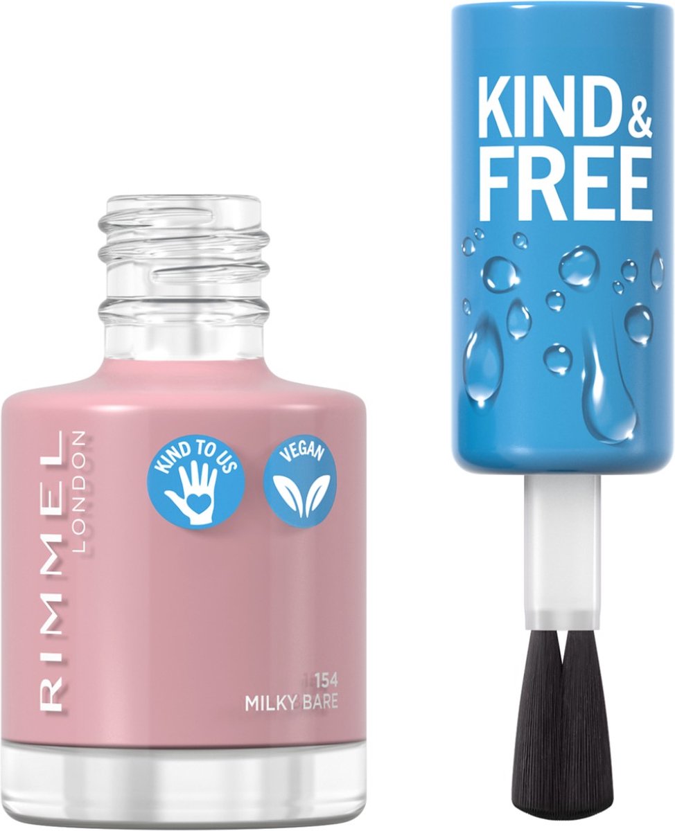 Goedkoopste Rimmel London KIND & FREE Vegan Nagellak - 154 Milky Bare