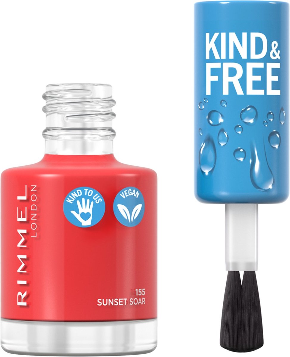 Goedkoopste Rimmel London KIND & FREE Vegan Nagellak - 155 Sunset Soar