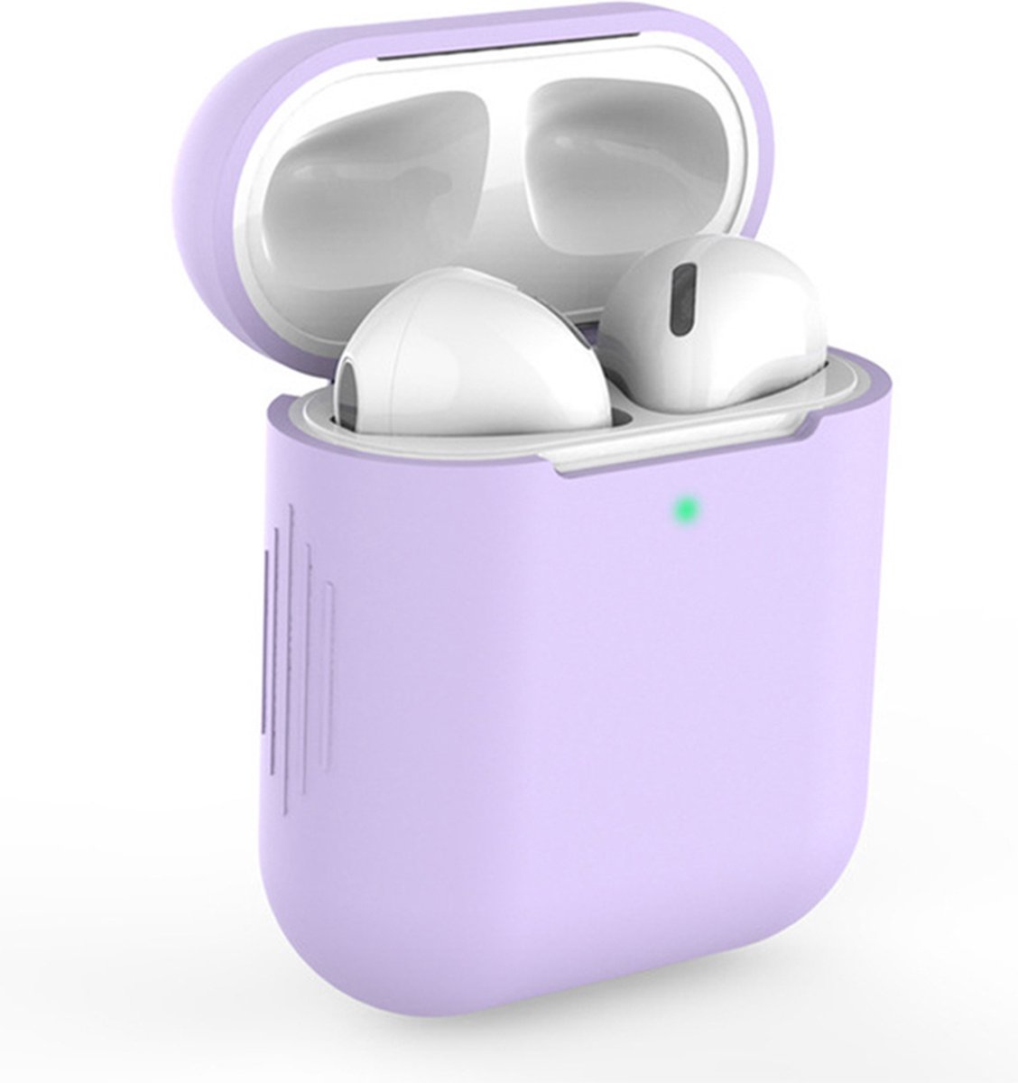 AirPods 1/2 Hoesje in het Paars - TCH - Siliconen - Case - Cover - Soft case