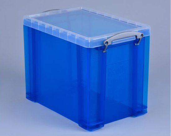 Opbergbox RUB 19L bleu transparent