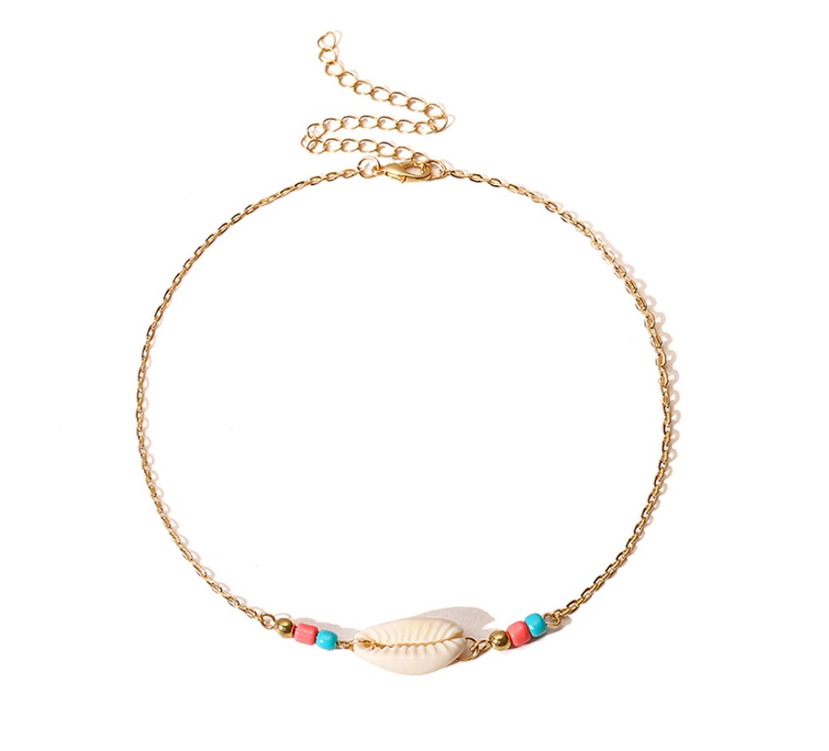 Jomide Choker Boho Summer - Schelp - Goudkleurig