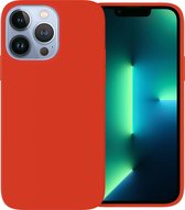 Coque silicone Ceezs adaptée pour Apple iPhone 13 Pro Max - Rouge