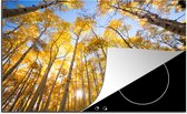 KitchenYeah® Inductie beschermer 78x52 cm - Herfst - Bomen - Bos - Kookplaataccessoires - Afdekplaat voor kookplaat - Inductiebeschermer - Inductiemat - Inductieplaat mat