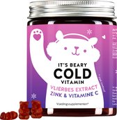 Bears with Benefits Weerstand Vitamine Gummies - maandelijkse voorraad van 60 stuks | Gummiberen tegenverkoudheid voor kinderen en volwassenen - Vlierbloesem, zink, vitamine C, honing |Bears with Benefits - It’s Beary Cold