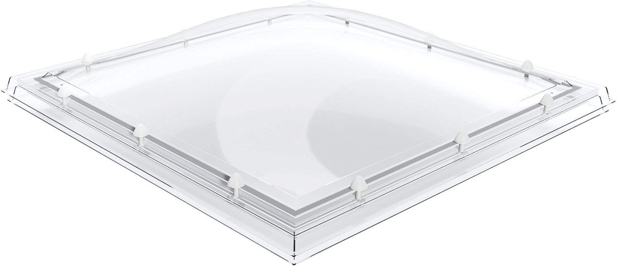 Domelite lichtkoepel dubbelwandig- helder 0500 x 0500 mm