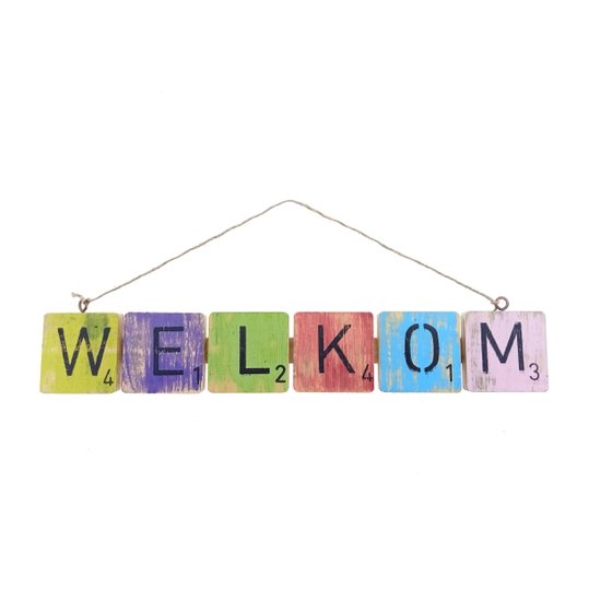 Joy hanger letters Welkom47x 8 cm