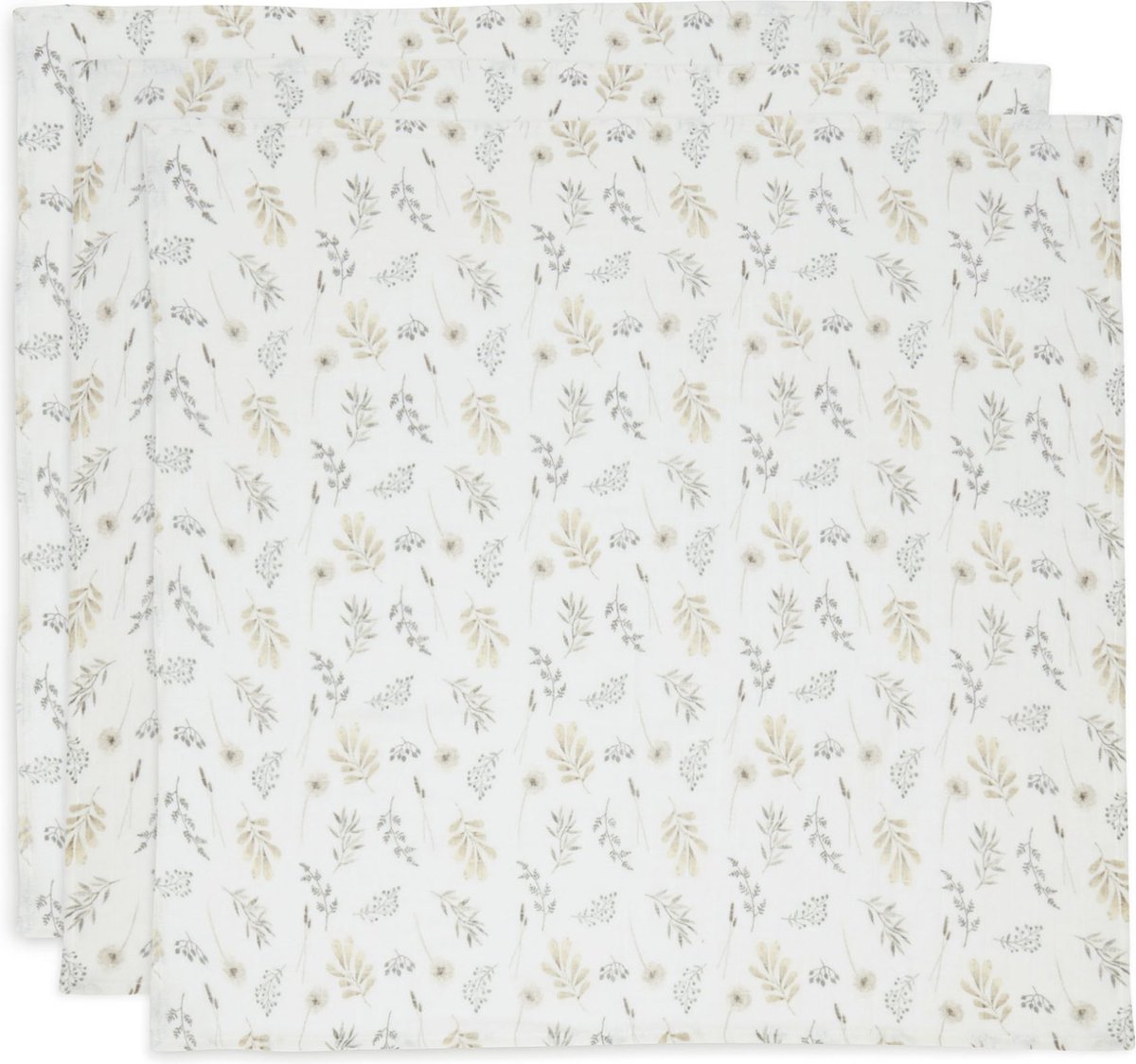 Goedkoopste Jollein Hydrofiele Doek Small 70x70cm Wild Flowers - 3 stuks