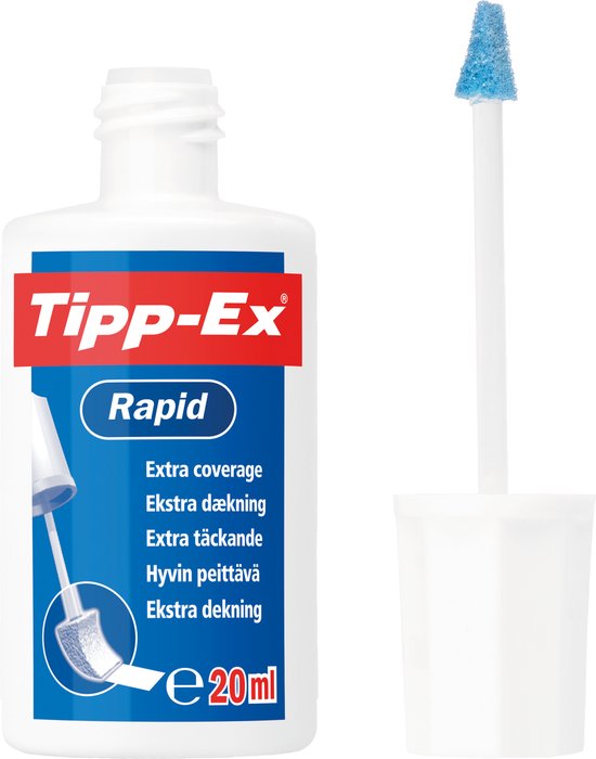 Tipp-ex Rapid Correctievloeistof - Snel dekkend - Droogt snel - 3 stuks - Tipp-Ex