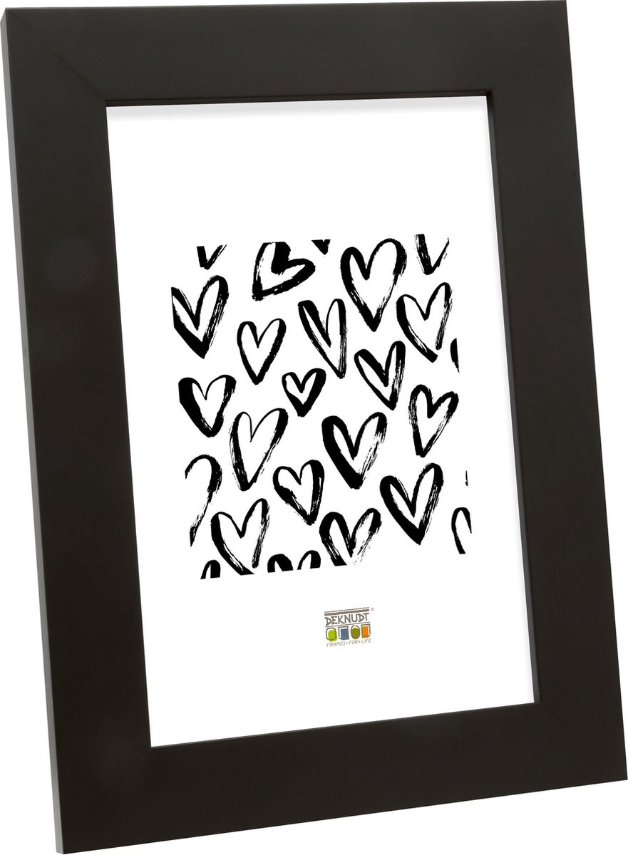 Deknudt Frames fotolijst S43BK2 - tijdloos zwart - breed - foto 13x18