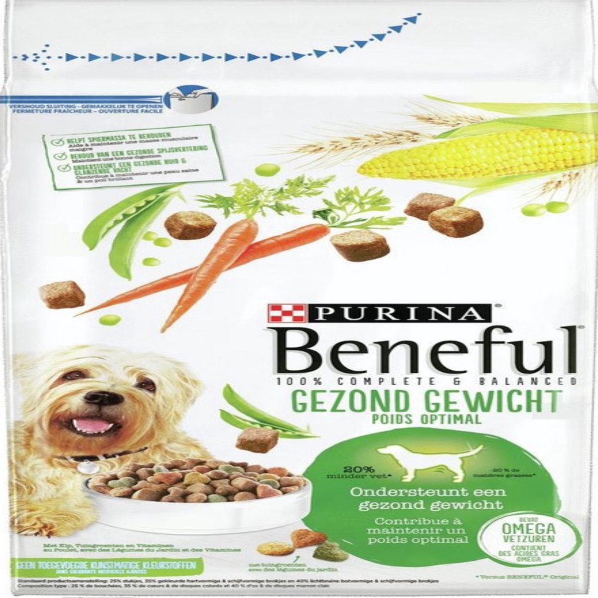 Beneful - Gezond Gewicht - Vetarme Hondenbrokken met Kip, Tuingroenten en Vitaminen - 1,5kg