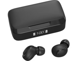 Volledig Draadloze Oordopjes 4/5 uur luistertijd met Microfoon en 500mAh Oplaadcase Geschikt voor alle smartphones - Sporten & Hardlopen & Gaming Headset In Ear