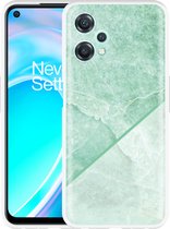 OnePlus Nord CE2 Lite Hoesje Green Marble - Designed by Cazy