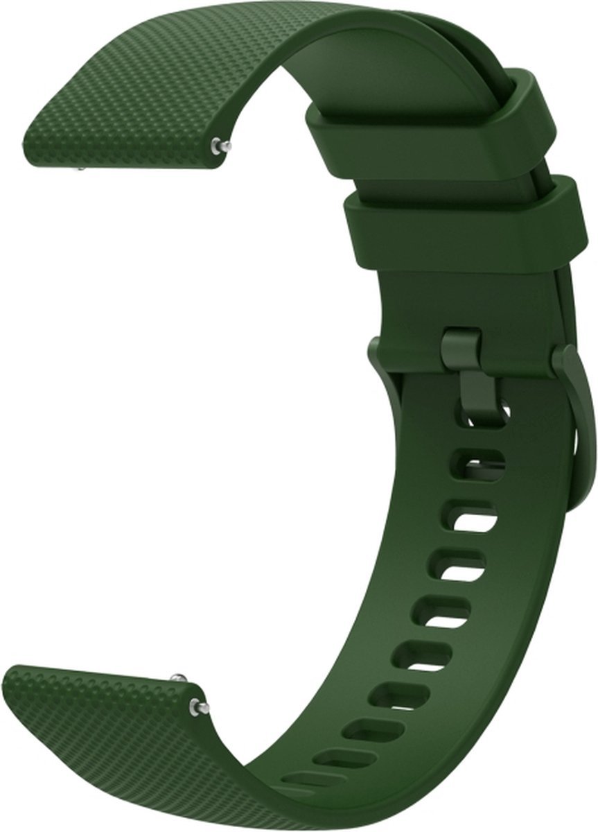 Siliconen bandje - legergroen, geschikt voor Garmin Vivoactive 4 en Venu 2