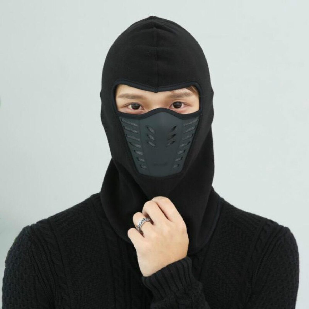 BaykaDecor - Luxe Winter Fleece Balaclava - Helm Cap - Bivakmuts - Muts - Outdoor - Kleding Accessoire - Dames - Heren Zwart