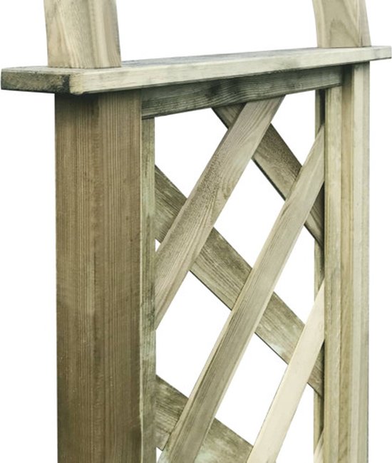 vidaXL - Tuinboog - geïmpregneerd - grenenhout - groen