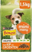 Bonzo (Friskies) - Honden Droogvoer - Mini Menu Kip - 1,5kg