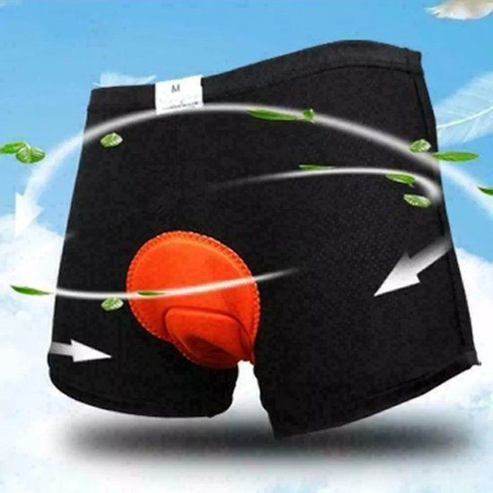 Fietsonderbroek Dames Heren Met zeem - Unisex - Fietsondergoed Heren Met zeem - Fietsondergoed Dames zeem - Racefiets Accessoires Kleding - Wielrennen Broek - Fietsen - Unisex - XL (taille 90-96 cm) van Merkloos — afbeelding 2