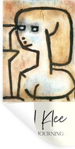 Muurstickers - Sticker Folie - Kunst - Paul Klee - Girl in mourning - 80x160 cm - Plakfolie - Muurstickers Kinderkamer - Zelfklevend Behang - Zelfklevend behangpapier - Stickerfolie