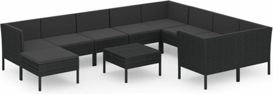 11-delige Loungeset met kussens massief grenenhout grijs kopen 11-delige Loungeset met kussens massief grenenhout grijs kopen